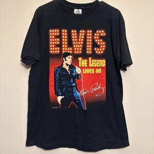 Vintage Elvis Presley “The Legend Lives On” Black Tee Size: Large